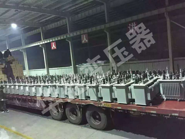 内蒙古非晶合金变压器发货现场